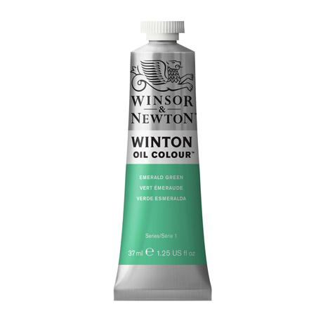 Краска масляная художественная W&N "Winton", 37мл, туба, зеленый изумруд