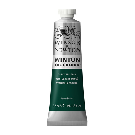 Краска масляная художественная W&N "Winton", 37мл, туба, зеленая патина