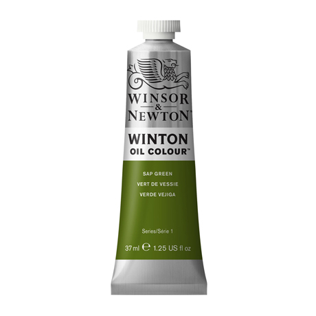 Краска масляная художественная W&N "Winton", 37мл, туба, травяная зеленая