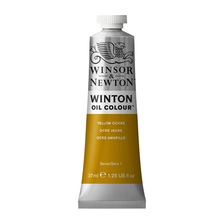 Краска масляная художественная W&N "Winton", 37мл, туба, желтая охра