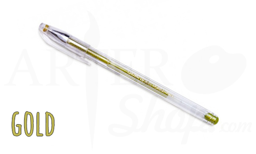 Ручка гелевая Crown Цвет Золото (0.7 мм) HJR-500GSM