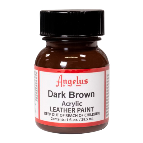 Краска по коже и ткани Angelus Leather 29,5 мл цвет 018 Dark brown