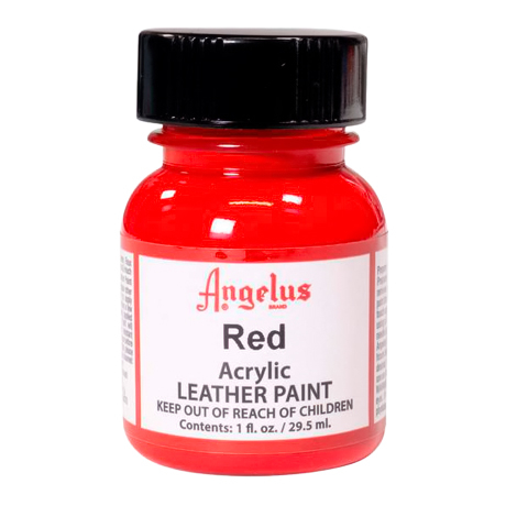 Краска по коже и ткани Angelus Leather 29,5 мл цвет 064 Red