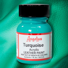 Краска по коже и ткани Angelus Leather 29,5 мл цвет 043 Turquoise