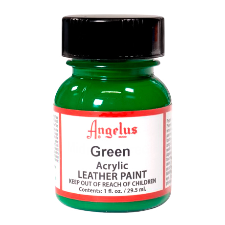 Краска по коже и ткани Angelus Leather 29,5 мл цвет 050 Green