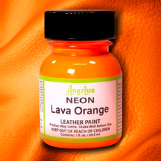 Краска по коже и ткани Angelus Leather 29,5 мл цвет 130 Lava Orange