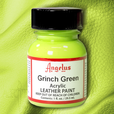 Краска по коже и ткани Angelus Leather 29,5 мл цвет 263 Grinch green