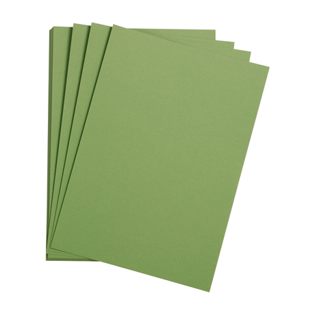 Цветная бумага 50*65 см, Clairefontaine "Etival color", 160г/м2, зеленое яблоко, легкое зерно, 30% хлопка