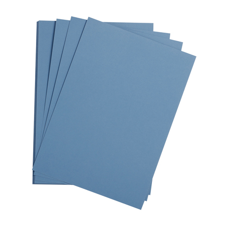Цветная бумага 50*65 см, Clairefontaine "Etival color", 160г/м2, королевский синий, легкое зерно, 30% хлопка