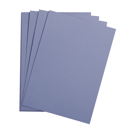 Цветная бумага 50*65 см, Clairefontaine "Etival color", 160г/м2, лавандаво-синий, легкое зерно, 30% хлопка