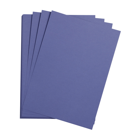Цветная бумага 50*65 см, Clairefontaine "Etival color", 160г/м2, ультрамарин, легкое зерно, 30% хлопка