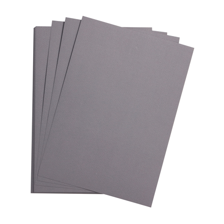 Цветная бумага 50*65 см, Clairefontaine "Etival color", 160г/м2, темно-серый, легкое зерно, 30% хлопка
