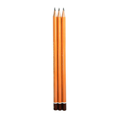 Набор трехгранных чернографитных карандашей Koh-i-noor 3 шт. B, H, HB