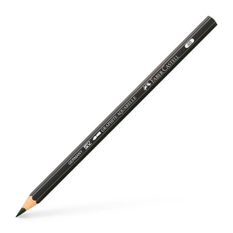 Чернографитовый акварельный карандаш Faber-Castell 4B
